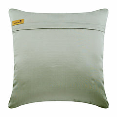 Silver Tower - Silver Art Silk Throw Pillow Cover