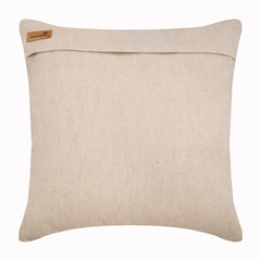 Silver Twinkles - Beige Linen Throw Pillow Cover