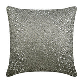 Silver Wedding - Silver Silk Decorative Euro Sham