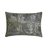 Silver Touch - Art Silk Silver Decorative Standard & King Shams