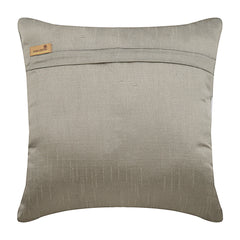 Sizzle - Gray Art Silk Throw Pillow Cover