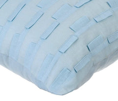 Sky Ocean - Light Blue Cotton Linen Throw Pillow Cover