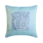 Sky Blue Love - Sky Blue Art Silk Throw Pillow Cover