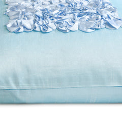 Sky Blue Love - Sky Blue Art Silk Decorative Euro Sham
