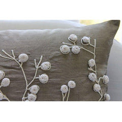 Snow Flowers Decorative Euro Sham