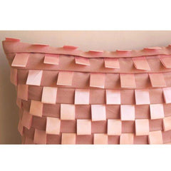Soft Pink Dreams - Pink Faux Suede Decorative Euro Sham