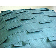 Sophistication - Teal Blue Art Silk Decorative Euro Sham