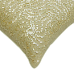 Splash Of Paradise - Natural Beige Cotton Linen Throw Pillow Cover