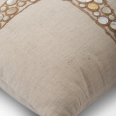 Starfish Coated Pearl - Natural Beige Cotton Linen Throw Pillow Cover