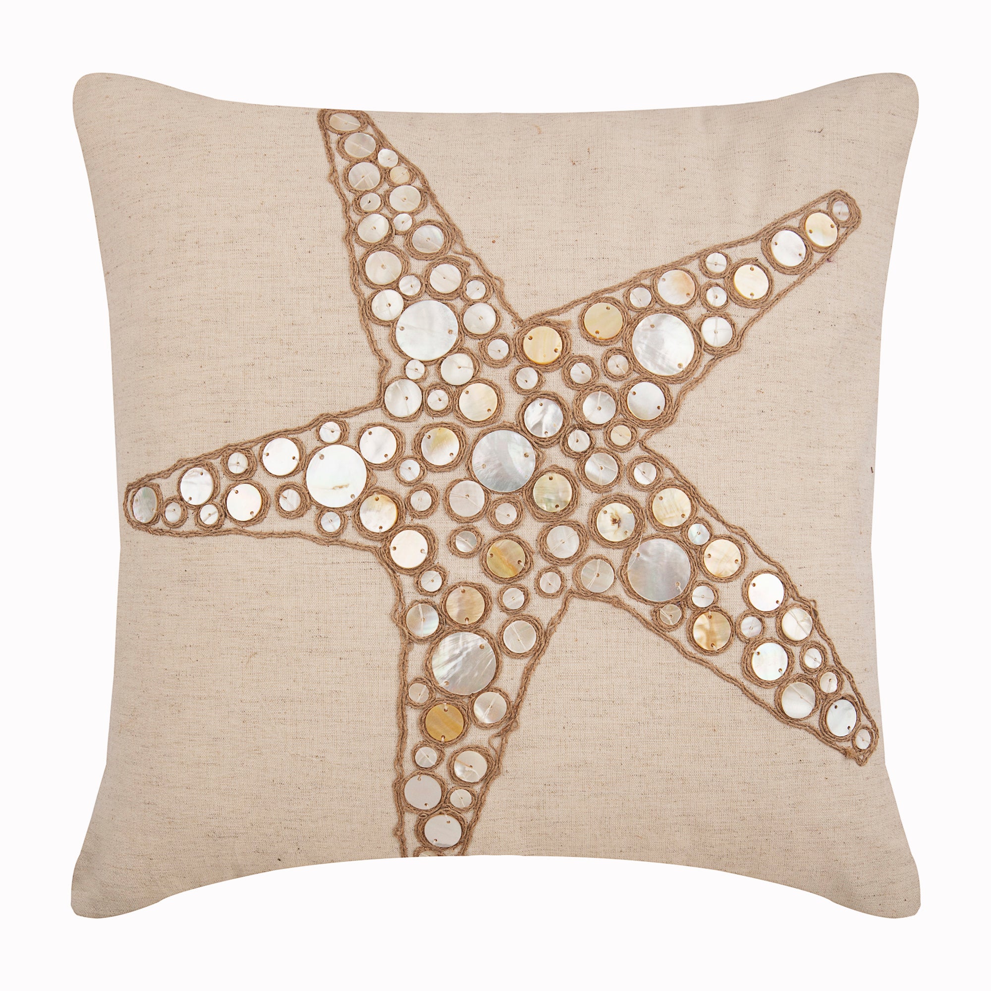Starfish Coated Pearl Pillow Cover