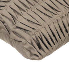 Stone Grey Wind Folds - Stone Gray Suede Decorative Euro Sham