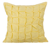 Summer Brewery - Yellow Cotton Linen Decorative Euro Sham