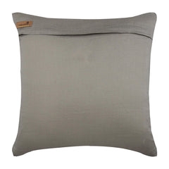 Taupe Carnival - Silver Cotton Linen Throw Pillow Cover