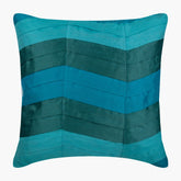Teal Waves Pillow Cover