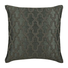 Trellis Cafe Runway - Ivory Silk Throw Pillow Cover
