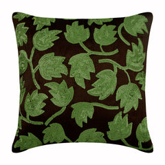 Tulip Tropicava Green Leaf Throw Pillow Cover