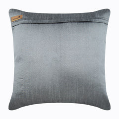 Turkish Dream - Gray Art Silk Throw Pillow Cover