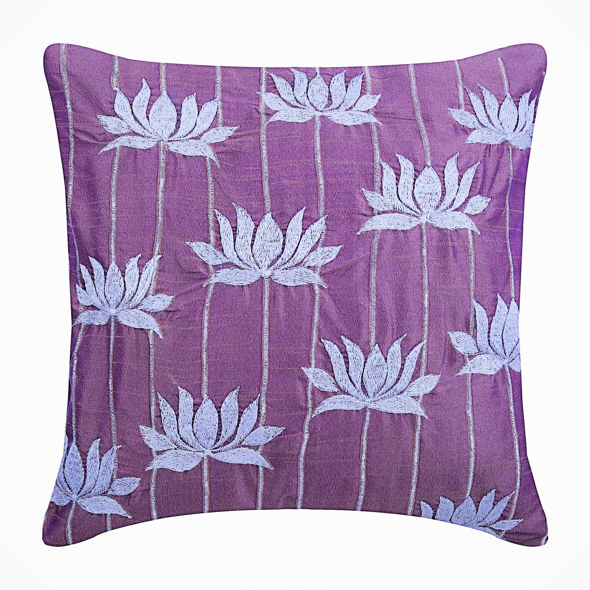 Two Tone Lotus Pillow Cover
