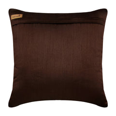 Unfolding Brown Antique - Brown Art Silk Throw Pillow Cover