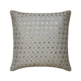 Vanilla Face - Silver Silk Throw Pillow Cover
