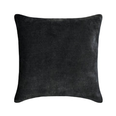 Velvet Grey Jules - Grey Velvet Decorative Euro Sham