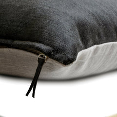 Velvet Grey Jules - Grey Velvet Decorative Euro Sham