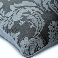 Victorian Beauty - Gray Cotton Decorative Euro Sham