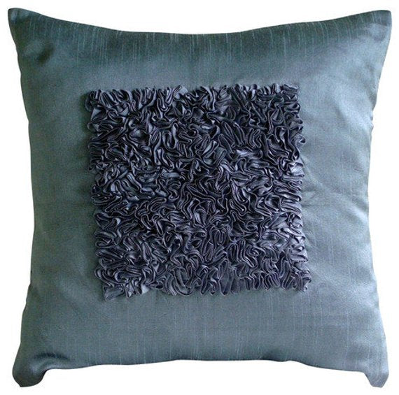 Vintage Blue Love Pillow Cover