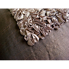 Vintage Chocolate Love - Dark Brown Art Silk Throw Pillow Cover