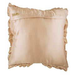 Vintage Diamonds - Peach Satin Decorative Euro Sham