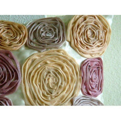 Vintage Dreams - Pink Satin Decorative Euro Sham