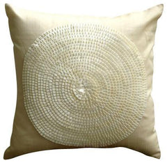 Crowning Glory - Gold Art Silk Decorative Euro Sham