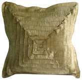 Vintage Gold Frills Pillow Cover