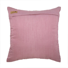Vintage Romance - Pink Art Silk Throw Pillow Cover