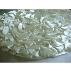 Vintageous - Ivory Suede Throw Pillow Cover