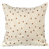 White Tara - Ivory Art Silk Decorative Euro Sham