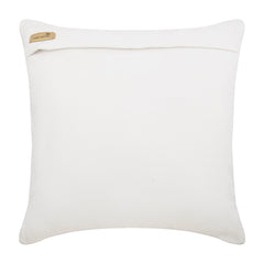 Winter Leaves - White Faux Suede Decorative Euro Sham