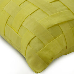 Yellow Brick Road - Yellow Art Silk Decorative Euro Sham