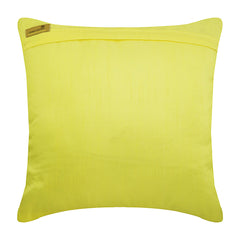 Yellow Brick Road - Yellow Art Silk Decorative Euro Sham