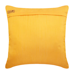 Yellow Joy - Yellow Art Silk Throw Pillow Cover