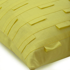 Yellow Ocean - Yellow Art Silk Decorative Euro Sham