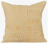 Yellow Pintuck Block Euro Sham