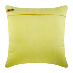 Yellow Tree - Yellow Art Silk Decorative Euro Sham