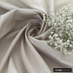 Light Pearl Gray Art Silk / Faux Silk Fabric By The Yard