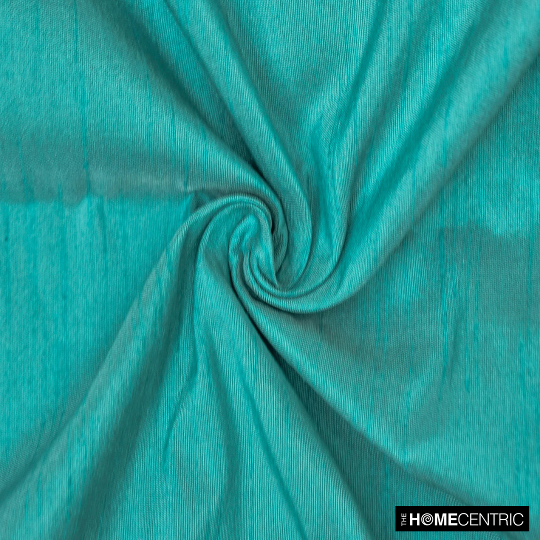 Aqua Faux Silk Fabric By The Yard