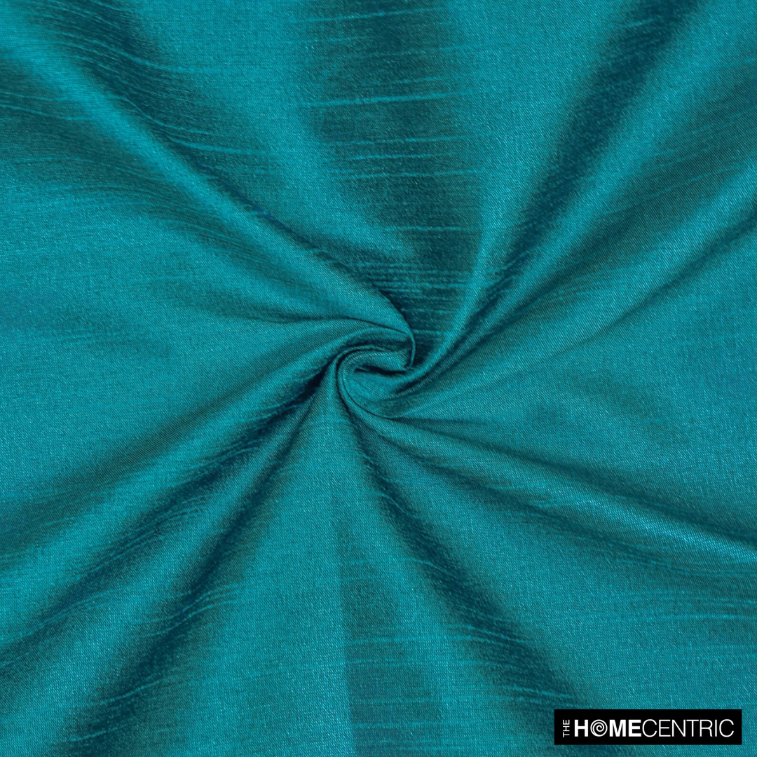 Teal Blue Art Silk/Faux Silk Fabric by the Yard