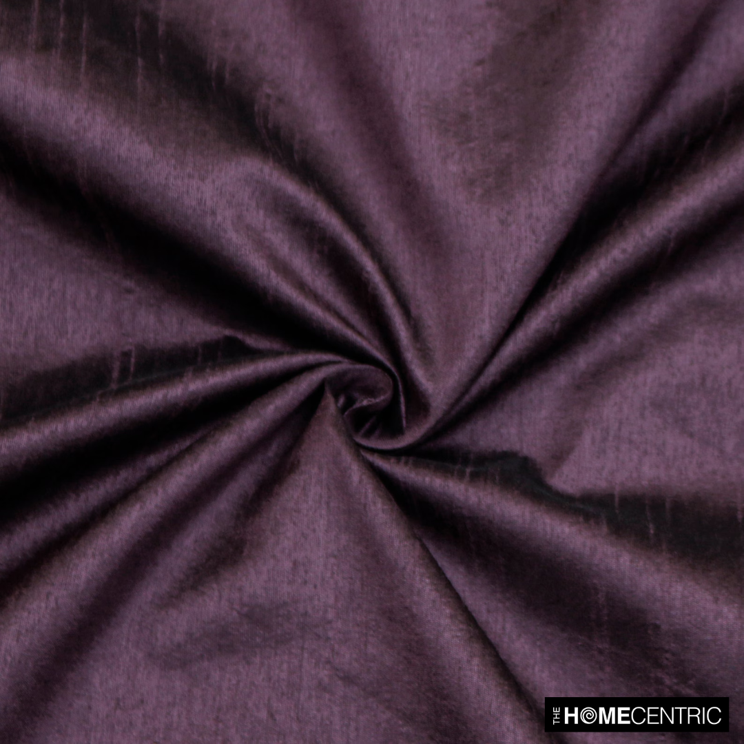 Dark Plum Faux Silk Fabric By The Yard