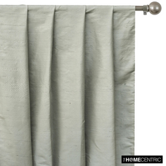 Light Gray Silk Dupioni Fabric By The Yard