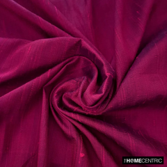 Magenta Silk Dupioni Fabric By The Yard