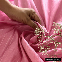 Light Pink Silk Dupioni Fabric By The Yard